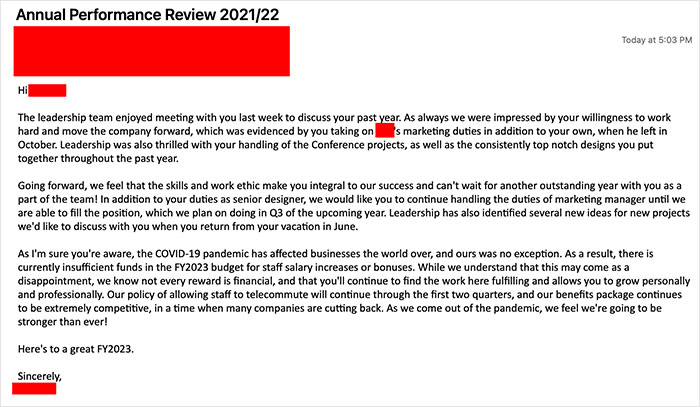 Employee Is Triggered After Being Told There&#8217;s No Money For Salary Increases While The Management Got 10% Raises And Bonuses, Bites Back In A Brilliant Response