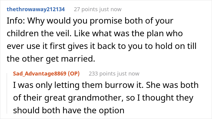 Man’s About To Marry His Sister’s Bully, Father Refuses To Give Her His Grandmother’s Heirloom Veil And Causes Family Drama Man’s About To Marry His Sister’s Bully, Father Refuses To Give Her His Grandmother’s Heirloom Veil And Causes Family Drama