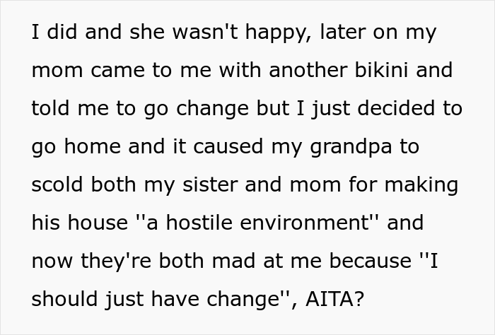 Mom And Sister Outraged When This Woman Refuses To Change Bikinis As Pregnant Sister Got Suddenly Jealous Mom And Sister Outraged When This Woman Refuses To Change Bikinis As Pregnant Sister Got Suddenly Jealous