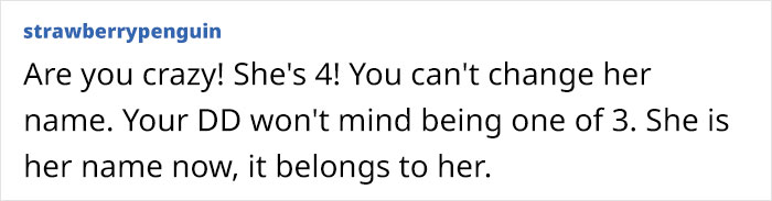 “I Love Her Name But HATE It’s So Common Now”: Mom Asks If She’s Being Unreasonable For Wanting To Change Her 4-Year-Old’s Name “I Love Her Name But HATE It’s So Common Now”: Mom Asks If She’s Being Unreasonable For Wanting To Change Her 4-Year-Old’s Name