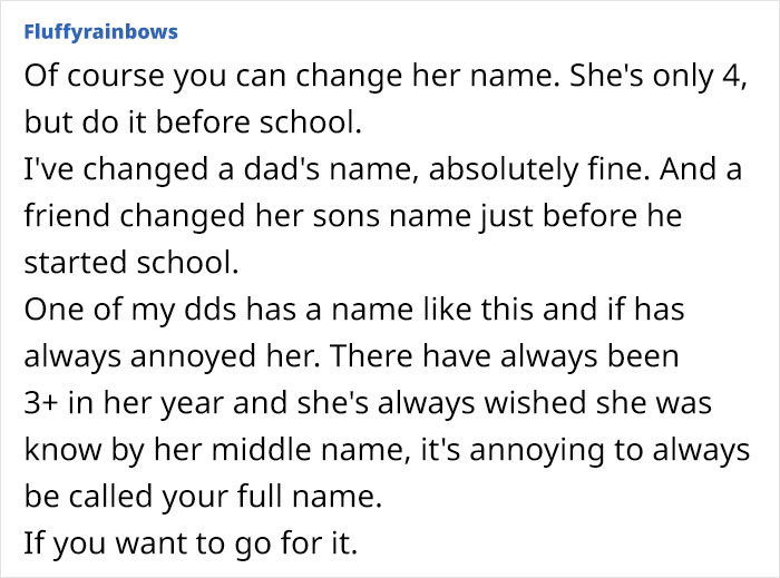 “I Love Her Name But HATE It’s So Common Now”: Mom Asks If She’s Being Unreasonable For Wanting To Change Her 4-Year-Old’s Name “I Love Her Name But HATE It’s So Common Now”: Mom Asks If She’s Being Unreasonable For Wanting To Change Her 4-Year-Old’s Name
