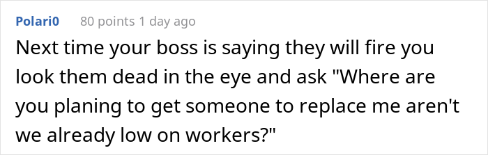 Boss Wants To Fire This Person Because They Don’t Want To Work More Than 60 Hours A Week Boss Wants To Fire This Person Because They Don’t Want To Work More Than 60 Hours A Week