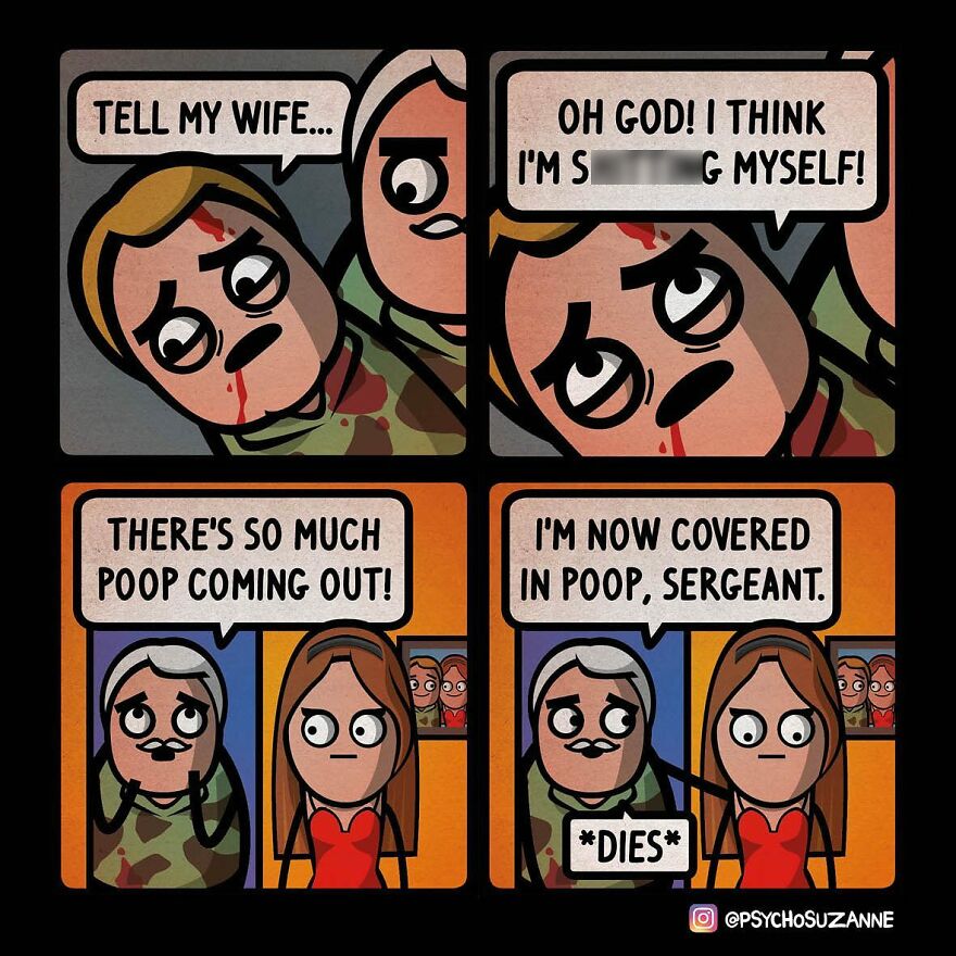 This Artist Creates Dark Yet Silly Comics About A Funny Grandma And Other Unexpected Situations (30 New Pics)