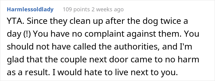 &#8220;I Called The Cops On My Neighbors Because They Don’t Walk Their Dog&#8221;: Resident Angers Both Their Neighbors And The Internet