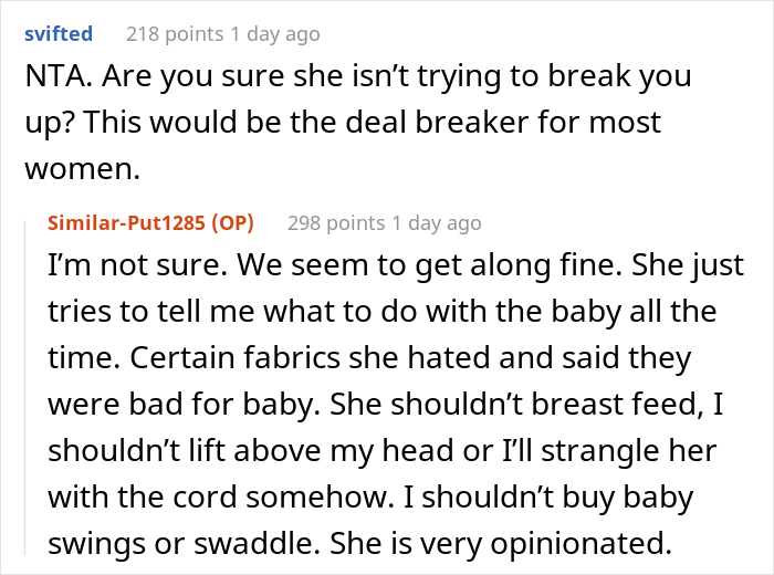 Woman Asks If She Was Wrong To Make Boyfriend’s Mom Cry After She Gave Her Son A Paternity Gift Woman Asks If She Was Wrong To Make Boyfriend’s Mom Cry After She Gave Her Son A Paternity Gift