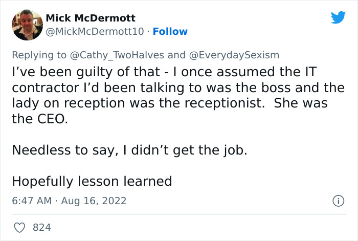 This Twitter Thread Is All About Casual Sexism At Work, And 30 Women Join In Sharing Their Infuriating Examples This Twitter Thread Is All About Casual Sexism At Work, And 30 Women Join In Sharing Their Infuriating Examples