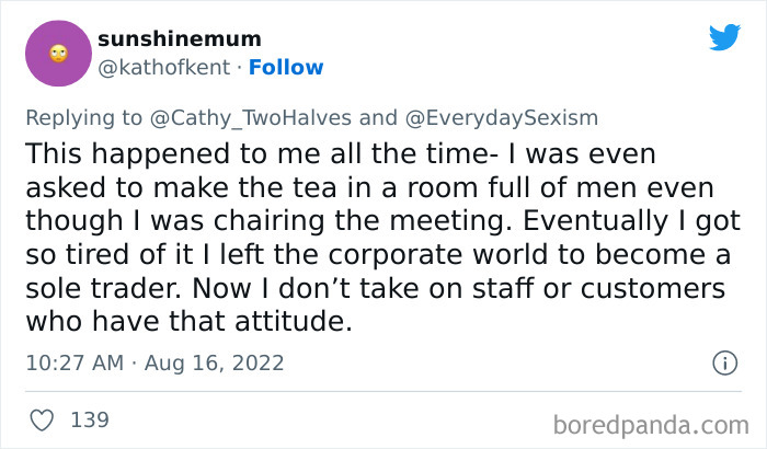 This Twitter Thread Is All About Casual Sexism At Work, And 30 Women Join In Sharing Their Infuriating Examples This Twitter Thread Is All About Casual Sexism At Work, And 30 Women Join In Sharing Their Infuriating Examples