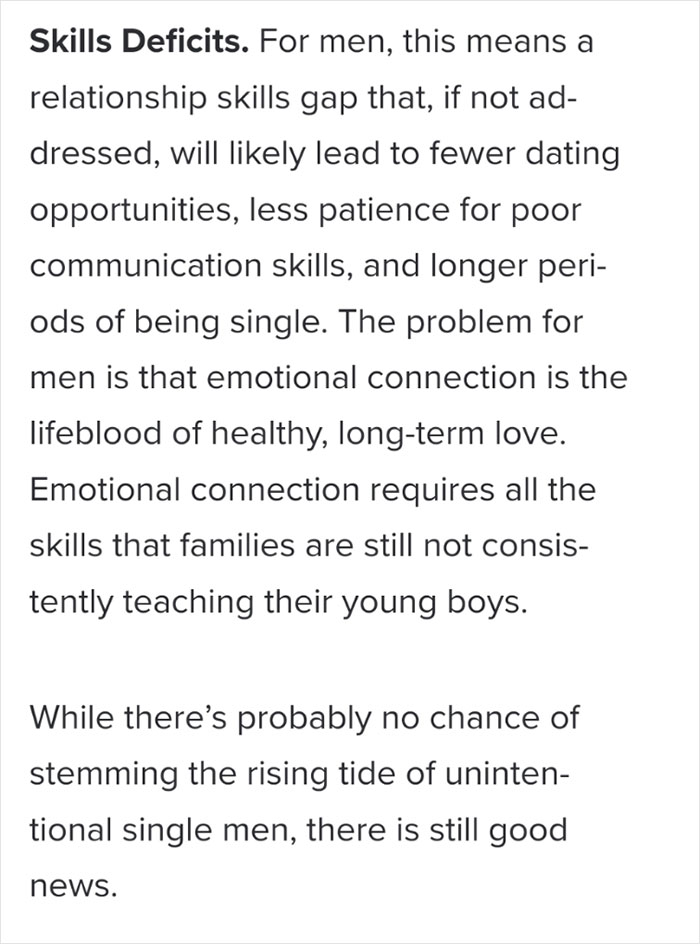 The Number Of “Lonely, Single Men” Is On The Rise Due To Women Choosing Healthier Relationships, And The Internet Finds It Funny The Number Of “Lonely, Single Men” Is On The Rise Due To Women Choosing Healthier Relationships, And The Internet Finds It Funny