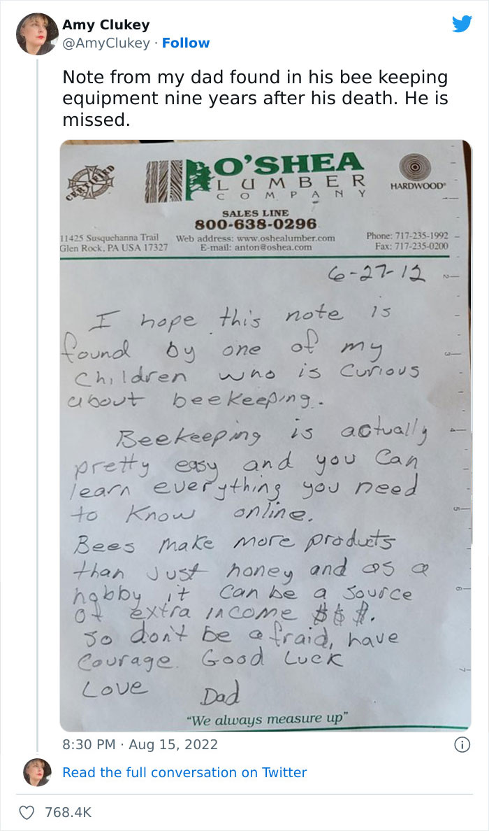 Father Of 6 Hides A Note For His Kids Shortly Before Passing, They Find It 9 Years Later, And It’s The Most ‘Dad’ Thing Ever Father Of 6 Hides A Note For His Kids Shortly Before Passing, They Find It 9 Years Later, And It’s The Most ‘Dad’ Thing Ever