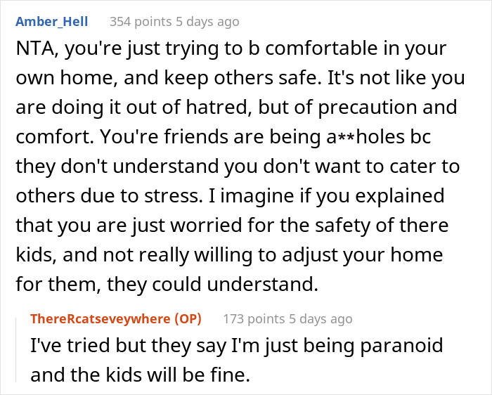 ‘Empty Nest’ Couple Gets Called Jerks For Not Allowing Friend’s Kids Over As They Consider Their House Not Safe For Children ‘Empty Nest’ Couple Gets Called Jerks For Not Allowing Friend’s Kids Over As They Consider Their House Not Safe For Children