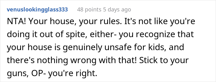 ‘Empty Nest’ Couple Gets Called Jerks For Not Allowing Friend’s Kids Over As They Consider Their House Not Safe For Children ‘Empty Nest’ Couple Gets Called Jerks For Not Allowing Friend’s Kids Over As They Consider Their House Not Safe For Children