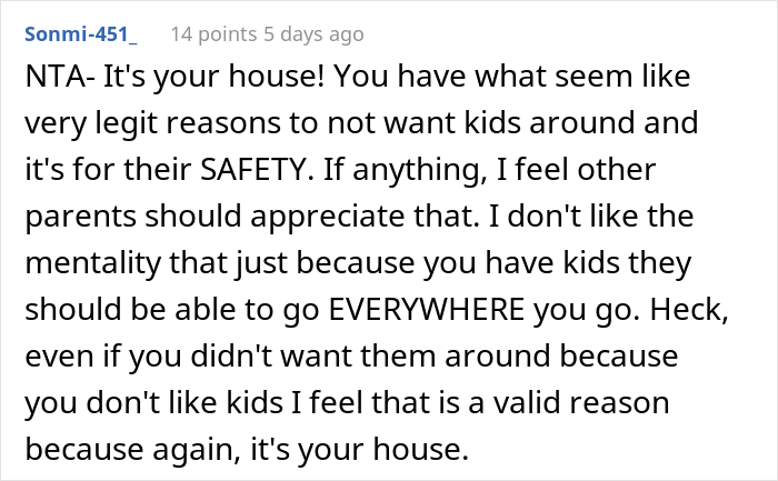 ‘Empty Nest’ Couple Gets Called Jerks For Not Allowing Friend’s Kids Over As They Consider Their House Not Safe For Children ‘Empty Nest’ Couple Gets Called Jerks For Not Allowing Friend’s Kids Over As They Consider Their House Not Safe For Children