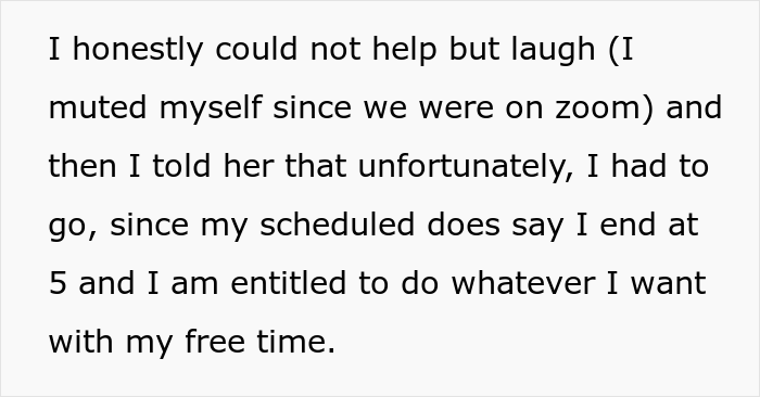 Employee Laughs In Boss&#8217; Face For Saying It&#8217;s &#8220;Unethical&#8221; To Make Plans After Work, Takes The Case To The Director