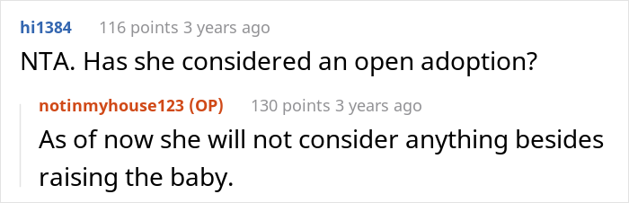 “I Just Will Not Raise This Baby”: Woman Asks If She’s A Jerk For Kicking Out Her Unemployed Pregnant Teen Daughter “I Just Will Not Raise This Baby”: Woman Asks If She’s A Jerk For Kicking Out Her Unemployed Pregnant Teen Daughter