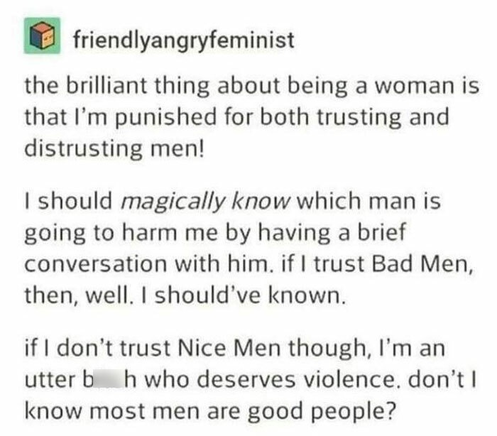 The “Fight The Patriarchy” Facebook Page Shares 50 Truthful Posts And Memes That Might Make You Laugh Then Cry The “Fight The Patriarchy” Facebook Page Shares 50 Truthful Posts And Memes That Might Make You Laugh Then Cry