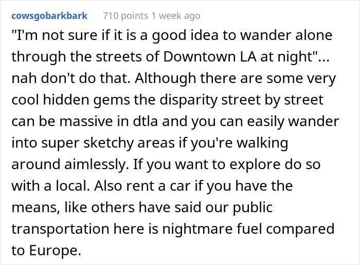 European Visits The USA For The First Time And Is Shocked And Disappointed By The Experience European Visits The USA For The First Time And Is Shocked And Disappointed By The Experience