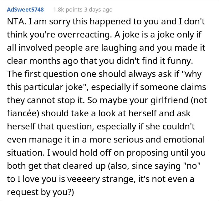 Woman Ruins Her Engagement With A Silly Inside Joke She Won’t Stop Making, Is Surprised When Girlfriend Takes Back The Ring Woman Ruins Her Engagement With A Silly Inside Joke She Won’t Stop Making, Is Surprised When Girlfriend Takes Back The Ring