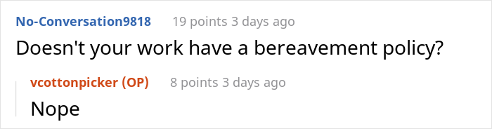 Woman&#8217;s Sister Dies Unexpectedly, She Asks For A Day Off Work, But Coworker Says No Because Of Her Religious Beliefs