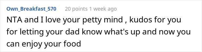 Dad Constantly Steals 17 Y.O. Daughter’s Food, She Deliberately Starts Adding Lemon To Her Food Because He Is Allergic To Citrus Dad Constantly Steals 17 Y.O. Daughter’s Food, She Deliberately Starts Adding Lemon To Her Food Because He Is Allergic To Citrus