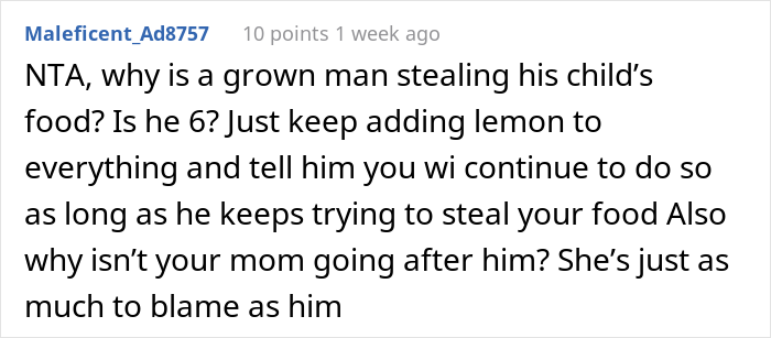 Dad Constantly Steals 17 Y.O. Daughter’s Food, She Deliberately Starts Adding Lemon To Her Food Because He Is Allergic To Citrus Dad Constantly Steals 17 Y.O. Daughter’s Food, She Deliberately Starts Adding Lemon To Her Food Because He Is Allergic To Citrus