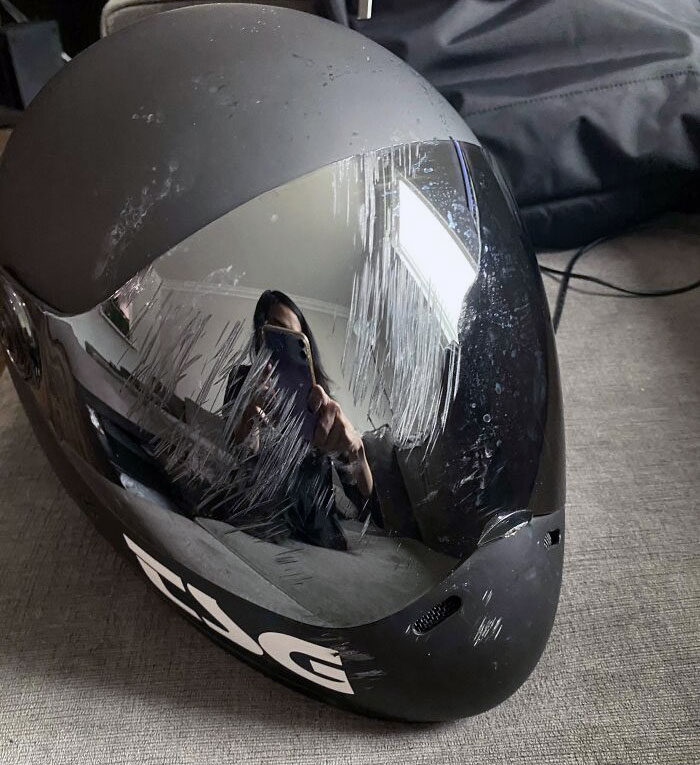 50 Reasons Why Not Wearing A Helmet Is The Dumbest Thing You Can Do (New Pics) 50 Reasons Why Not Wearing A Helmet Is The Dumbest Thing You Can Do (New Pics)