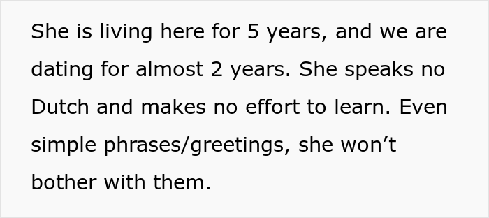 Woman Refuses To Learn Boyfriend’s Native Language Because “It’s Ugly” Despite Living There For 5 Years, Drama Ensues Woman Refuses To Learn Boyfriend’s Native Language Because “It’s Ugly” Despite Living There For 5 Years, Drama Ensues