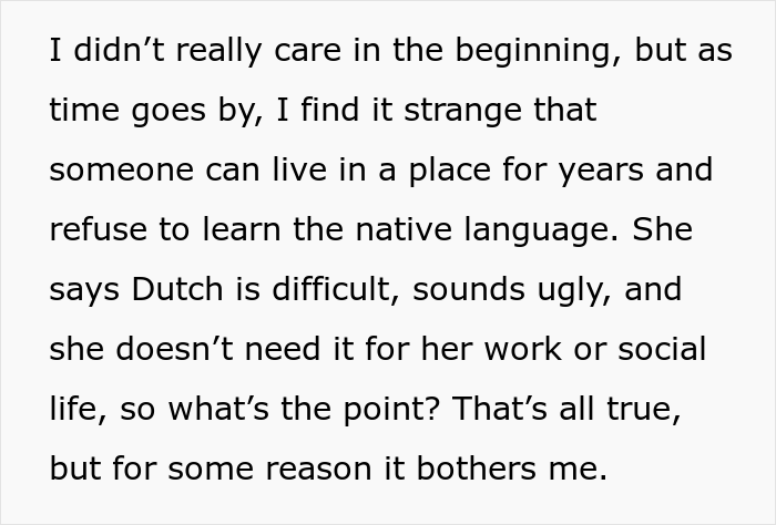 Woman Refuses To Learn Boyfriend’s Native Language Because “It’s Ugly” Despite Living There For 5 Years, Drama Ensues Woman Refuses To Learn Boyfriend’s Native Language Because “It’s Ugly” Despite Living There For 5 Years, Drama Ensues