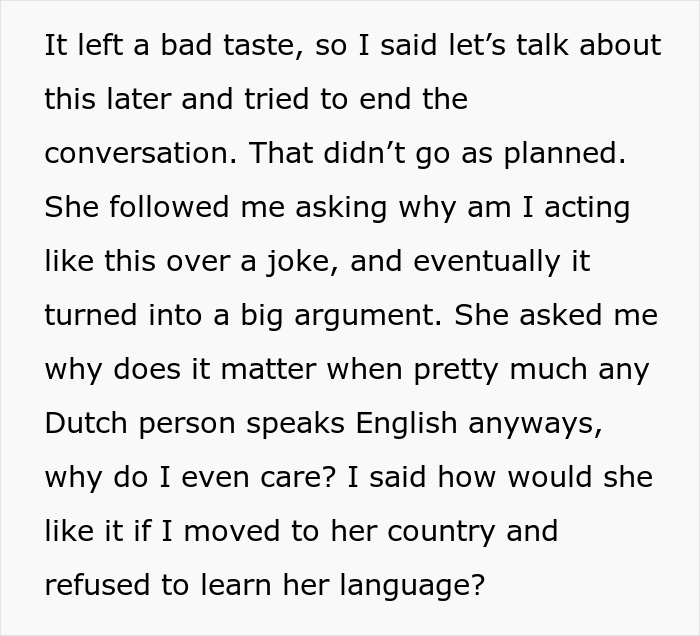 Woman Refuses To Learn Boyfriend’s Native Language Because “It’s Ugly” Despite Living There For 5 Years, Drama Ensues Woman Refuses To Learn Boyfriend’s Native Language Because “It’s Ugly” Despite Living There For 5 Years, Drama Ensues
