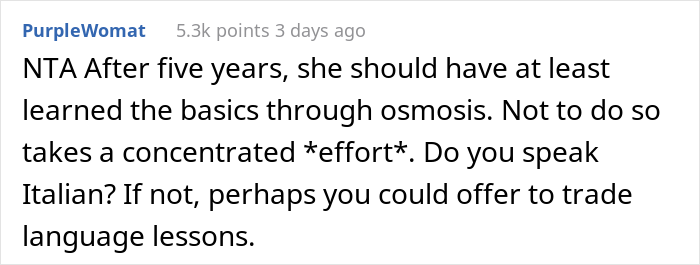 Woman Refuses To Learn Boyfriend’s Native Language Because “It’s Ugly” Despite Living There For 5 Years, Drama Ensues Woman Refuses To Learn Boyfriend’s Native Language Because “It’s Ugly” Despite Living There For 5 Years, Drama Ensues