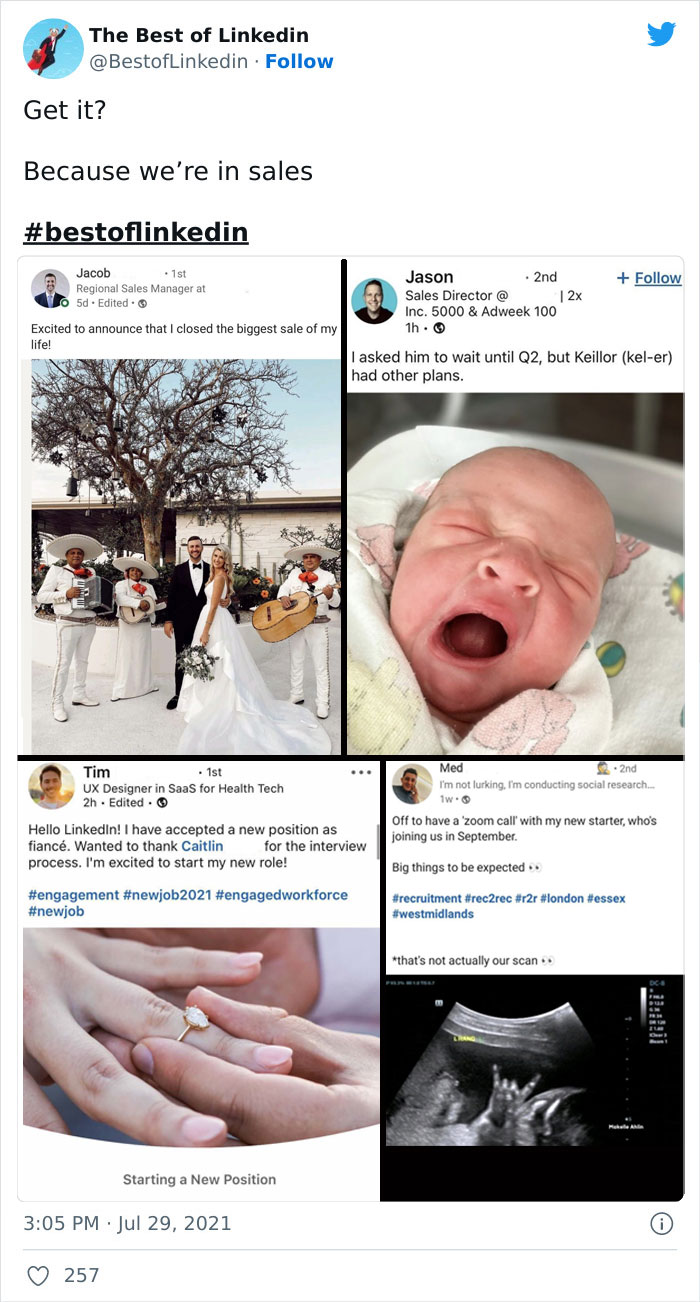 40 Cringeworthy LinkedIn Posts That Got Called Out By This Twitter Page