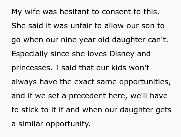 “We Can’t Favor One Child Over The Other”: Mom Wants To Punish Her Son As He Got To Go To Disney World While His Sister Didn’t “We Can’t Favor One Child Over The Other”: Mom Wants To Punish Her Son As He Got To Go To Disney World While His Sister Didn’t