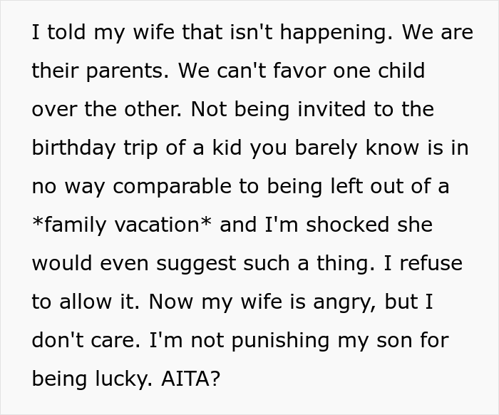 “We Can’t Favor One Child Over The Other”: Mom Wants To Punish Her Son As He Got To Go To Disney World While His Sister Didn’t “We Can’t Favor One Child Over The Other”: Mom Wants To Punish Her Son As He Got To Go To Disney World While His Sister Didn’t