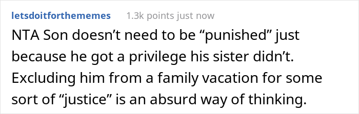“We Can’t Favor One Child Over The Other”: Mom Wants To Punish Her Son As He Got To Go To Disney World While His Sister Didn’t “We Can’t Favor One Child Over The Other”: Mom Wants To Punish Her Son As He Got To Go To Disney World While His Sister Didn’t