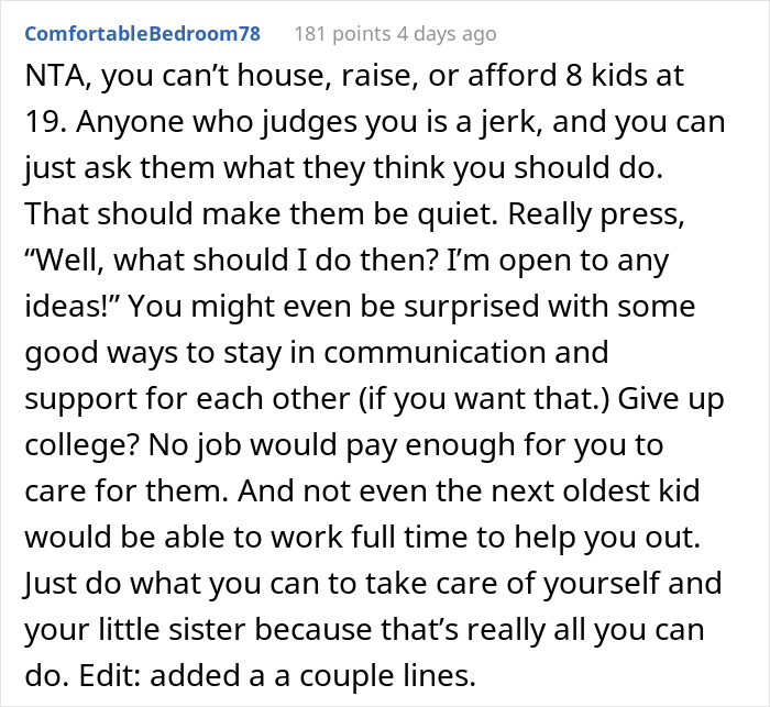 “Am I A Jerk For Throwing My Siblings In Foster Care So I Can Have A Better Life?” “Am I A Jerk For Throwing My Siblings In Foster Care So I Can Have A Better Life?”