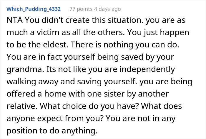 “Am I A Jerk For Throwing My Siblings In Foster Care So I Can Have A Better Life?” “Am I A Jerk For Throwing My Siblings In Foster Care So I Can Have A Better Life?”