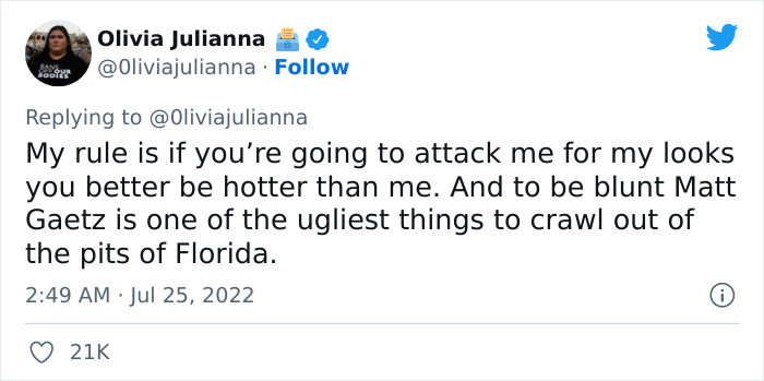 This 19 Y.O. Woman Who Gets Publicly Shamed By Congressman Matt Gaetz Uses The Attention To Raise $2.2M In Abortion Funds This 19 Y.O. Woman Who Gets Publicly Shamed By Congressman Matt Gaetz Uses The Attention To Raise $2.2M In Abortion Funds