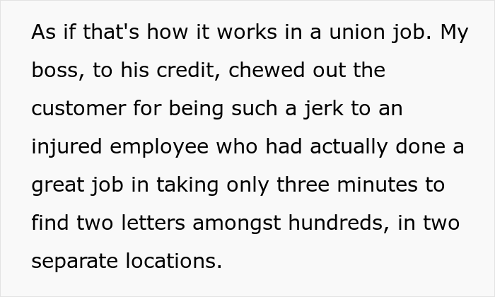 Injured Postal Worker Maliciously Complies With This Rude Customer’s Demand, Teaches Him A Lesson About Not Messing With Union Workers Injured Postal Worker Maliciously Complies With This Rude Customer’s Demand, Teaches Him A Lesson About Not Messing With Union Workers