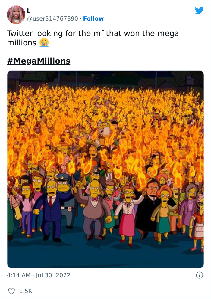 Someone In Illinois Has Won The $1.337 Billion Mega Millions Jackpot Prize, And Here Are The Best Twitter Reactions (30 Tweets) Someone In Illinois Has Won The $1.337 Billion Mega Millions Jackpot Prize, And Here Are The Best Twitter Reactions (30 Tweets)