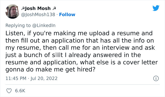 LinkedIn Dissed ‘Little Miss’ For Not Applying If There Is A Cover Letter Requirement And Twitter Users Respond LinkedIn Dissed ‘Little Miss’ For Not Applying If There Is A Cover Letter Requirement And Twitter Users Respond