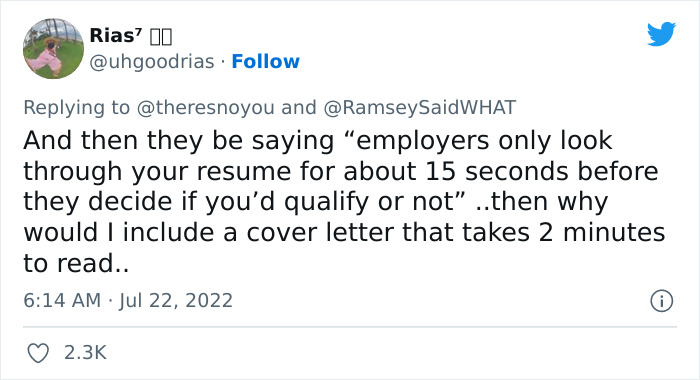 LinkedIn Dissed ‘Little Miss’ For Not Applying If There Is A Cover Letter Requirement And Twitter Users Respond LinkedIn Dissed ‘Little Miss’ For Not Applying If There Is A Cover Letter Requirement And Twitter Users Respond
