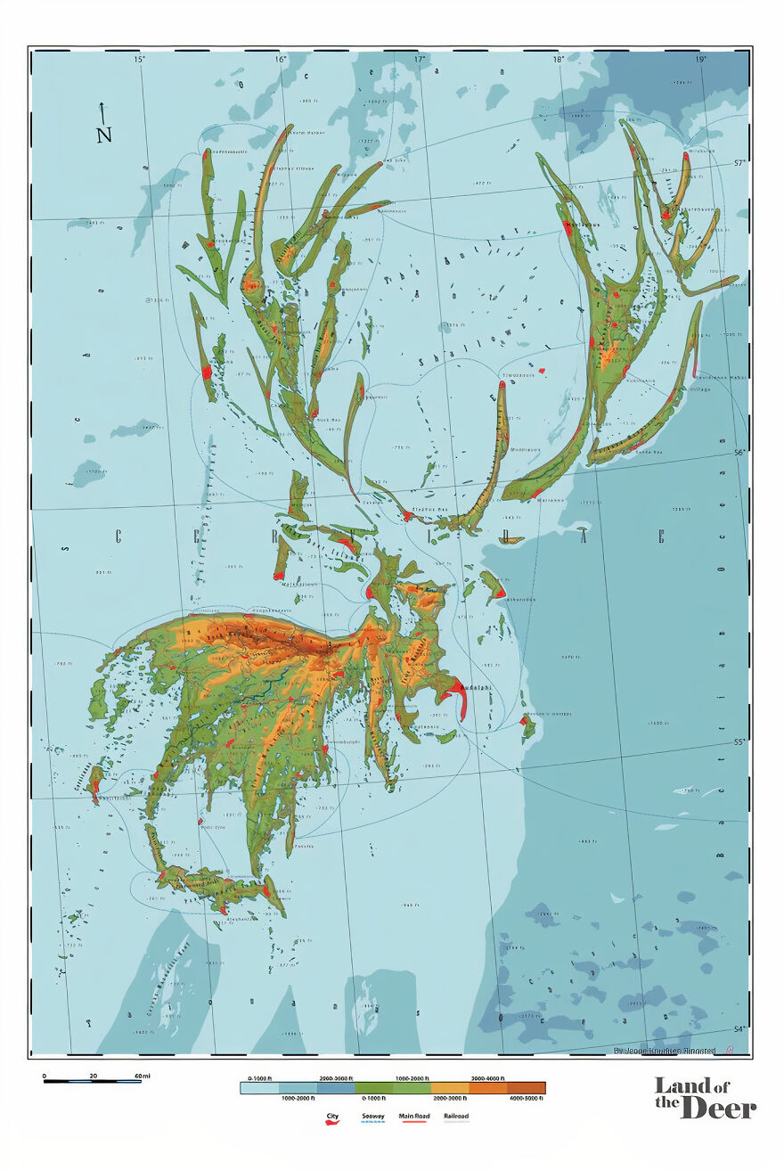 29 Maps That I Made In Honor Of Nature And Animals 29 Maps That I Made In Honor Of Nature And Animals