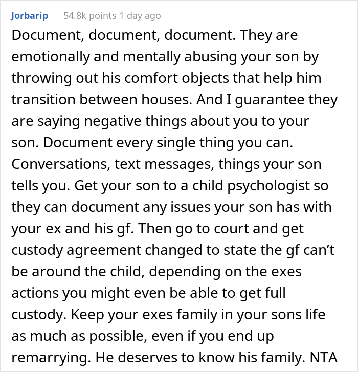 Family Drama Arises As Ex’s New Girlfriend Throws Out 3 Y.O. Step-Son’s Homemade Blanket, Mom Sets Her Straight By Complaining To In-Laws Family Drama Arises As Ex’s New Girlfriend Throws Out 3 Y.O. Step-Son’s Homemade Blanket, Mom Sets Her Straight By Complaining To In-Laws