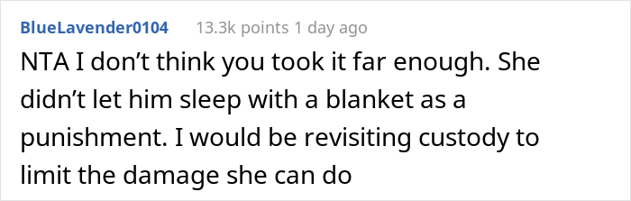 Family Drama Arises As Ex’s New Girlfriend Throws Out 3 Y.O. Step-Son’s Homemade Blanket, Mom Sets Her Straight By Complaining To In-Laws Family Drama Arises As Ex’s New Girlfriend Throws Out 3 Y.O. Step-Son’s Homemade Blanket, Mom Sets Her Straight By Complaining To In-Laws