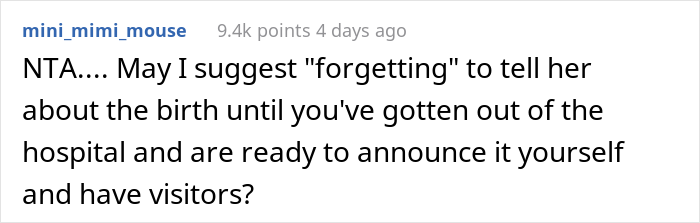 MIL Demands To Know Her Future Granddaughter’s Name, Woman Lies To Her, Almost Certain She’ll Post It Online, And Isn’t Wrong MIL Demands To Know Her Future Granddaughter’s Name, Woman Lies To Her, Almost Certain She’ll Post It Online, And Isn’t Wrong
