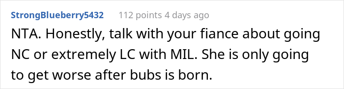 MIL Demands To Know Her Future Granddaughter’s Name, Woman Lies To Her, Almost Certain She’ll Post It Online, And Isn’t Wrong MIL Demands To Know Her Future Granddaughter’s Name, Woman Lies To Her, Almost Certain She’ll Post It Online, And Isn’t Wrong