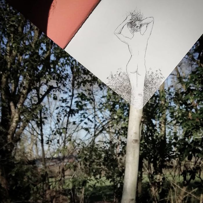 I “Complete” Things I Find In My Environment With My Drawings (30 Pics) I “Complete” Things I Find In My Environment With My Drawings (30 Pics)