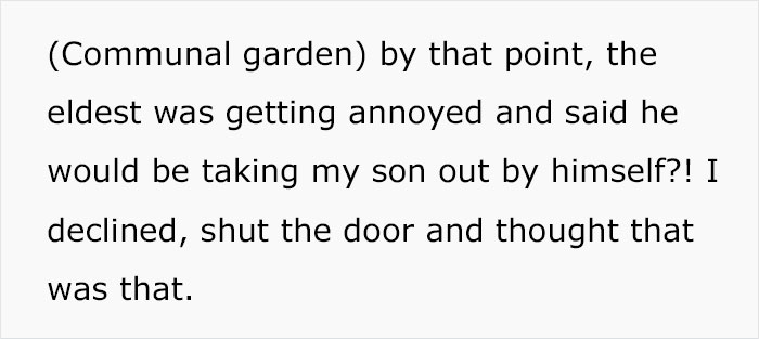 Mother Says “No” When Two Neighbor Boys Ask If They Can Hang Out With Her 2-Year-Old Son, Their Mom Comes Banging At Her Door Mother Says “No” When Two Neighbor Boys Ask If They Can Hang Out With Her 2-Year-Old Son, Their Mom Comes Banging At Her Door