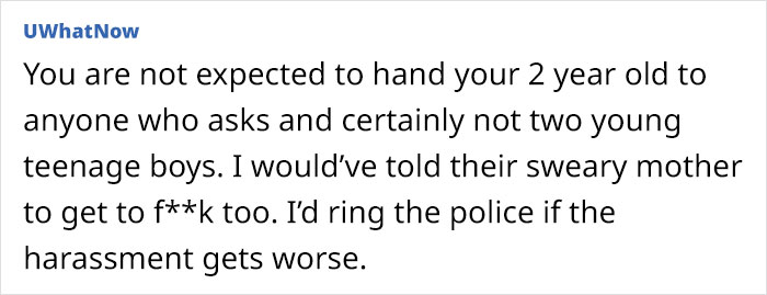 Mother Says “No” When Two Neighbor Boys Ask If They Can Hang Out With Her 2-Year-Old Son, Their Mom Comes Banging At Her Door Mother Says “No” When Two Neighbor Boys Ask If They Can Hang Out With Her 2-Year-Old Son, Their Mom Comes Banging At Her Door