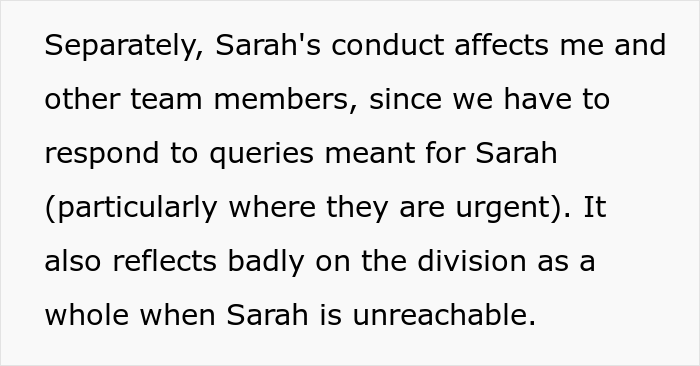 Boss Believes That Employee Is Not Doing Her Duties While Working From Home, Calls Her Out As She Can Be Offline For Up To An Hour Boss Believes That Employee Is Not Doing Her Duties While Working From Home, Calls Her Out As She Can Be Offline For Up To An Hour