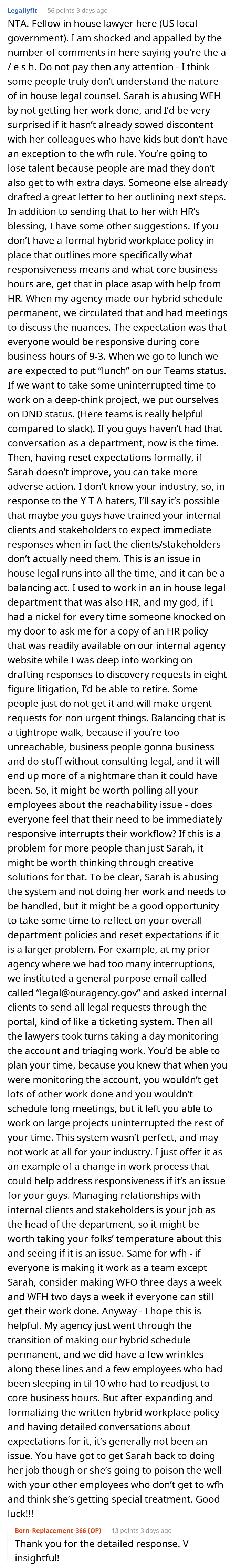 Boss Believes That Employee Is Not Doing Her Duties While Working From Home, Calls Her Out As She Can Be Offline For Up To An Hour Boss Believes That Employee Is Not Doing Her Duties While Working From Home, Calls Her Out As She Can Be Offline For Up To An Hour